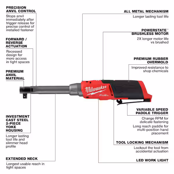 Milwaukee M12 Long Reach Ratchet Review: Extended Access at 450 RPM